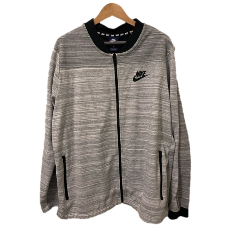NIKE Full Zip Grey and White Size XL